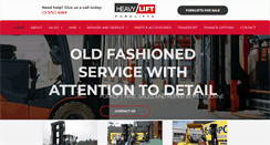 Desktop Screenshot of heavyliftforklifts.com.au